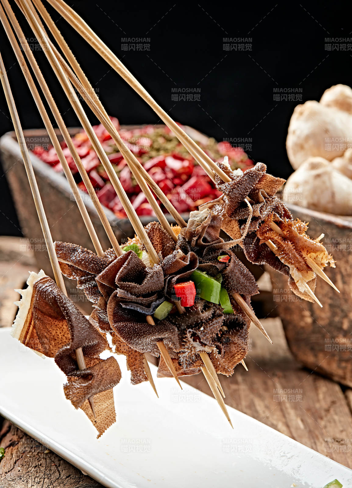 成都串串毛肚串图片