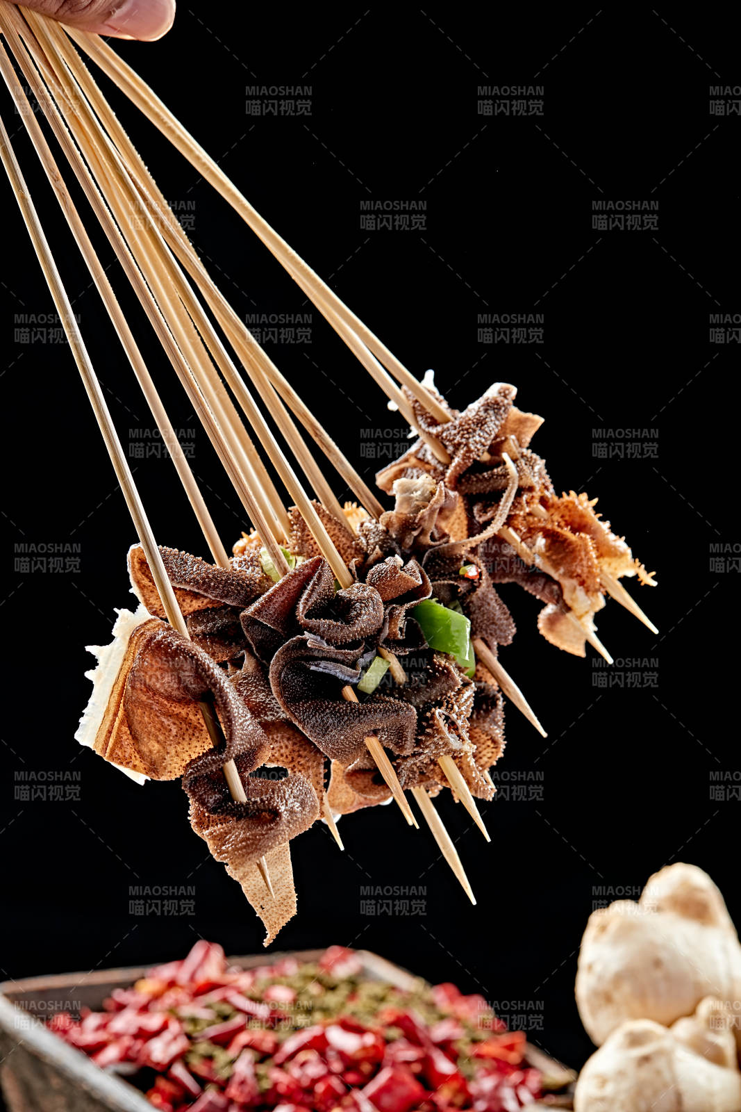 成都串串毛肚串图片