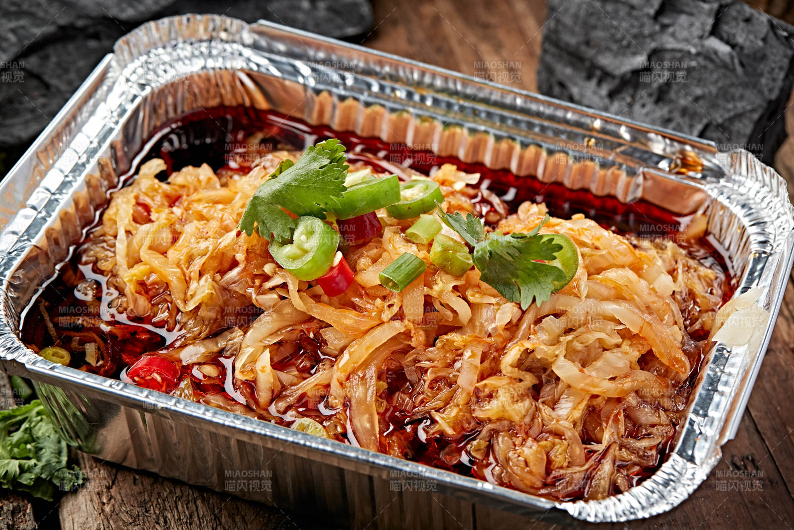 炭烤锡纸红油酸白菜图片