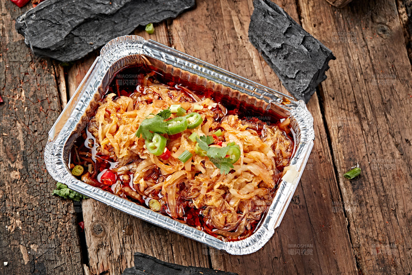 炭烤锡纸红油酸白菜图片