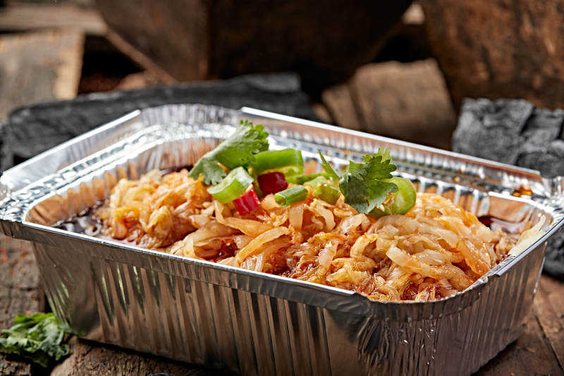 炭烤锡纸红油酸白菜图片