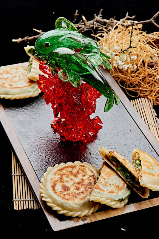 油煎素盒子图片