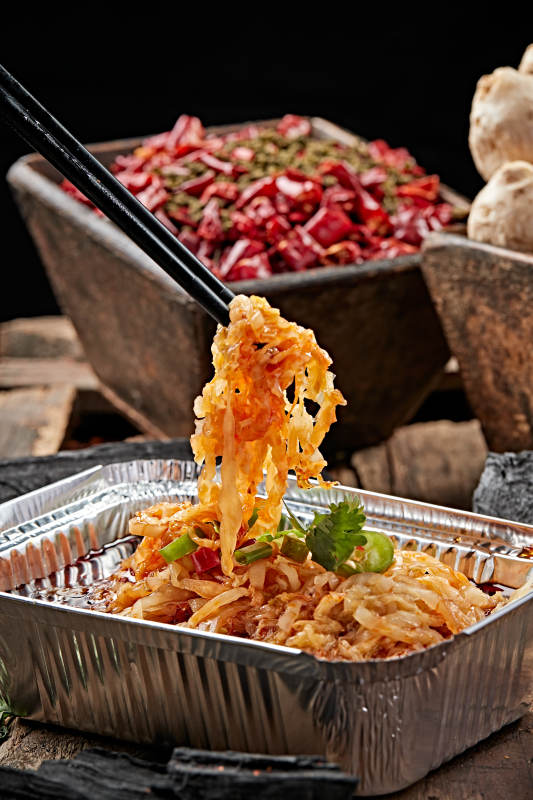 炭烤锡纸红油酸白菜图片