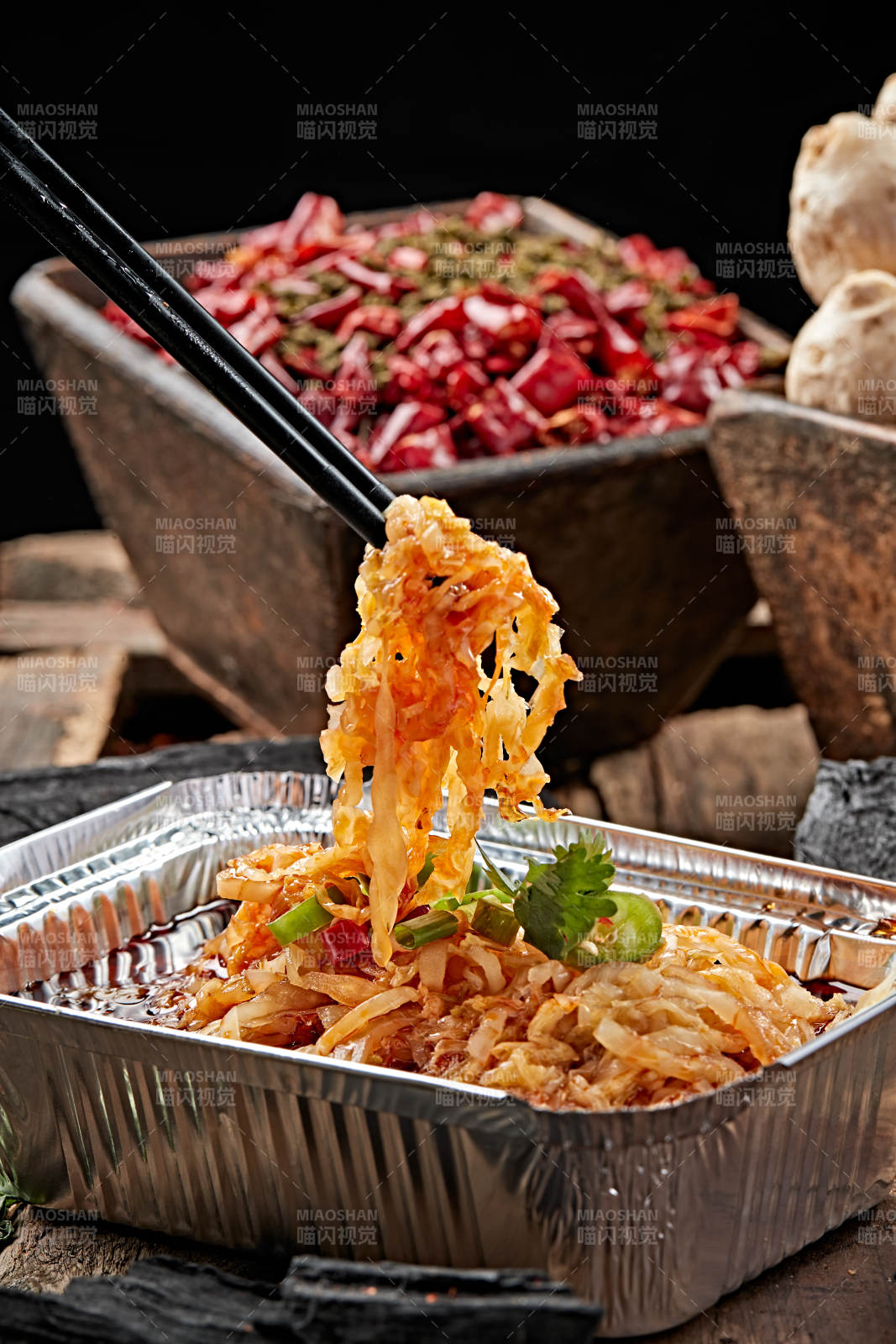 炭烤锡纸红油酸白菜图片