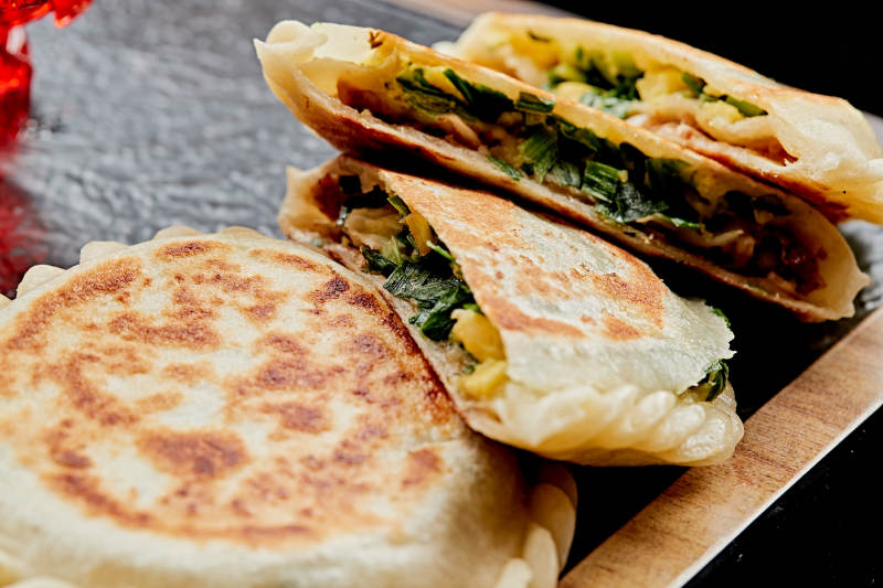 油煎素盒子图片