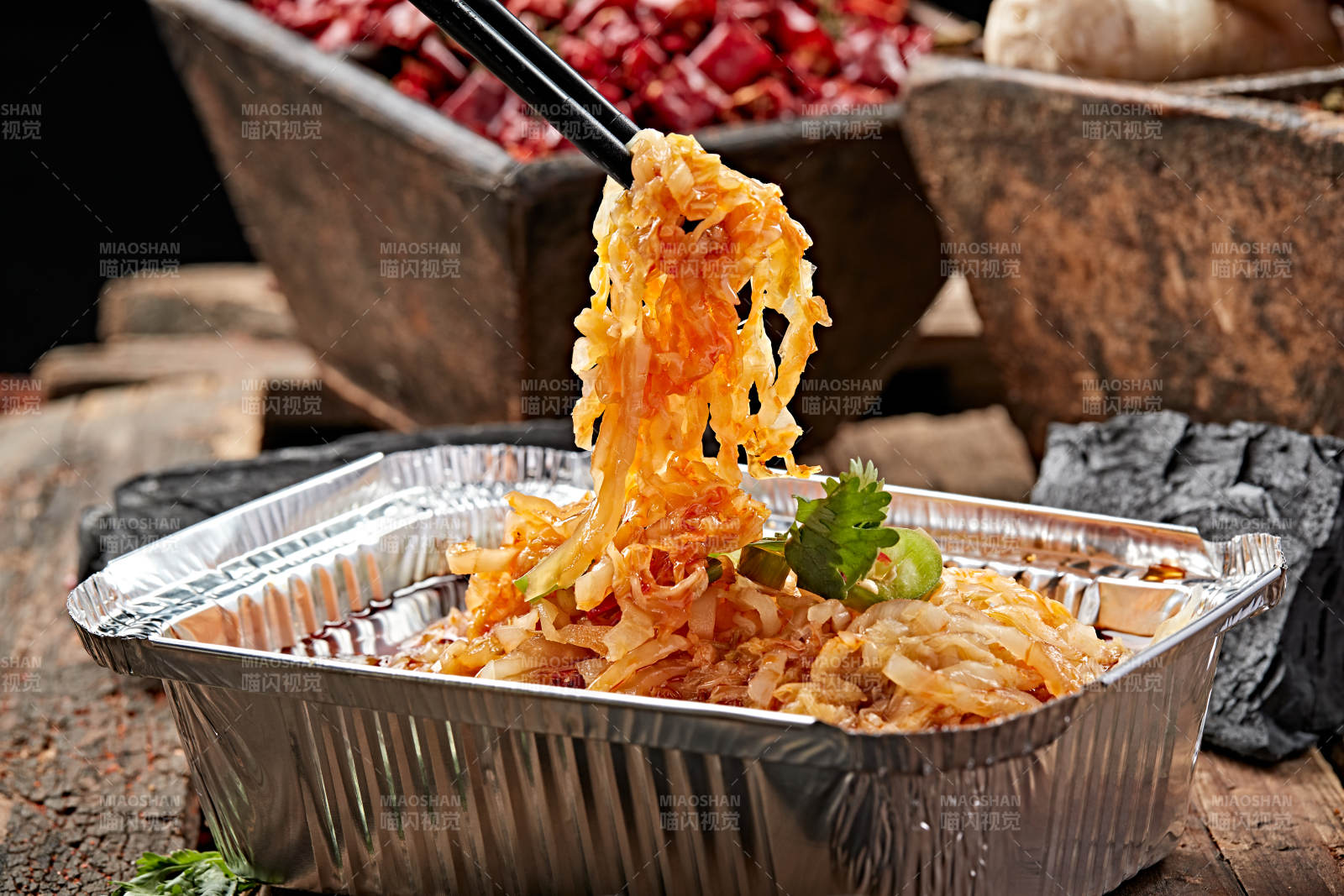 炭烤锡纸红油酸白菜图片