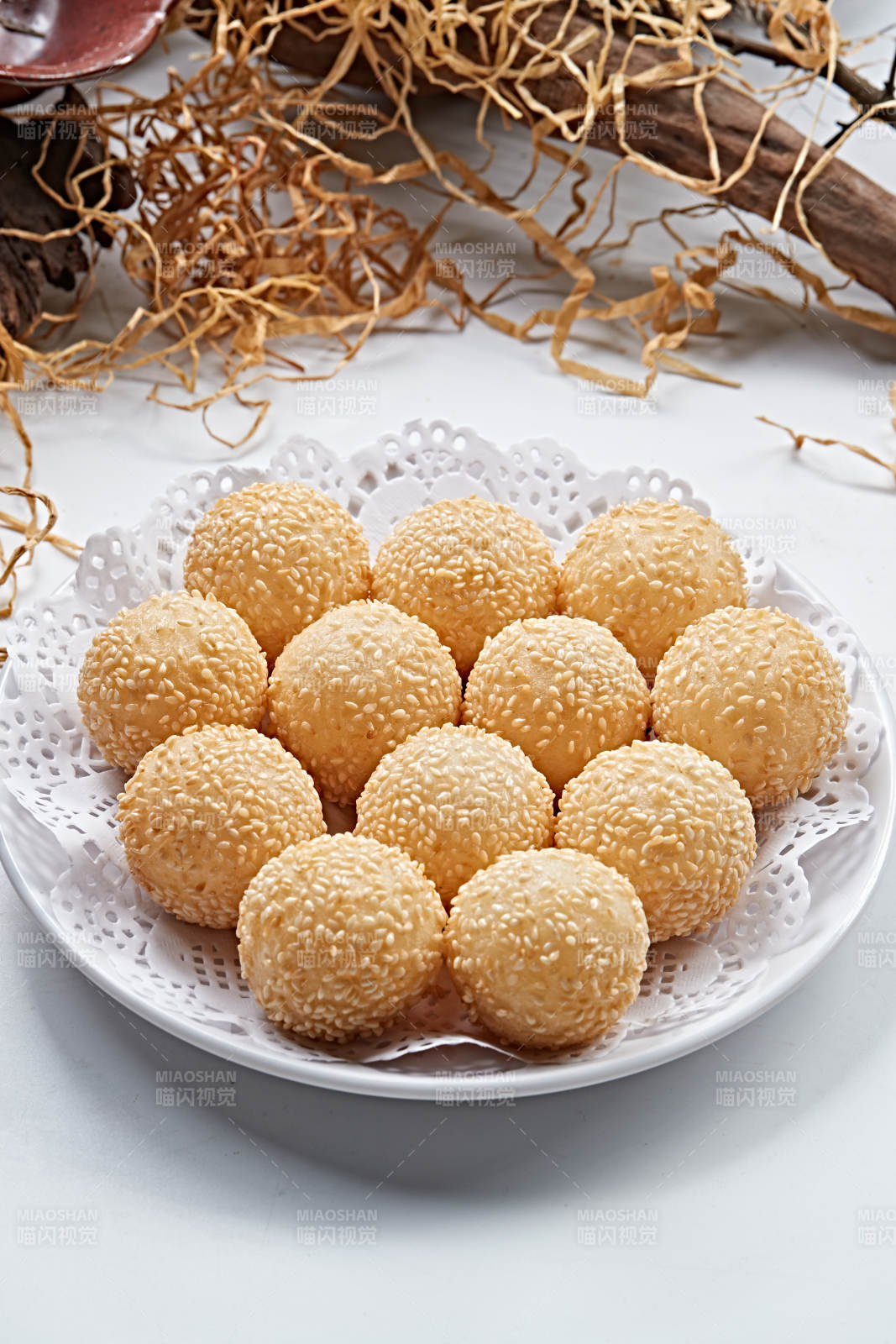 火锅食材炸麻团图片