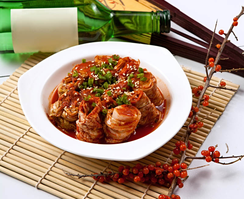 韩式泡菜卷图片