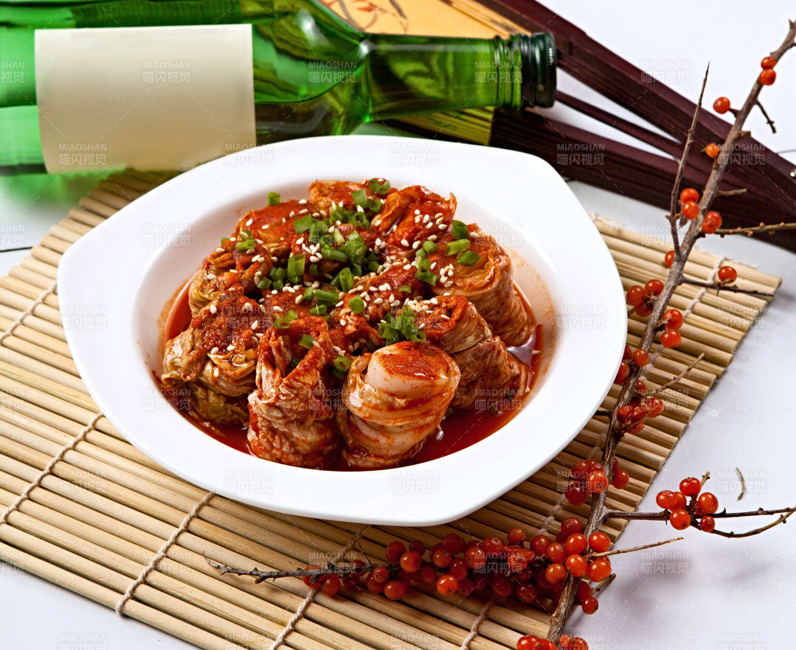 韩式泡菜卷图片