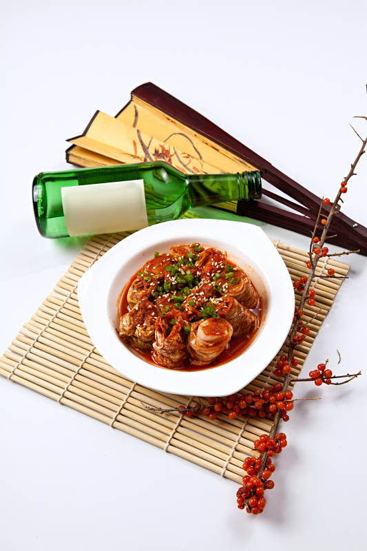 韩式泡菜卷图片