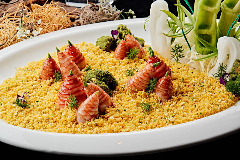 金米培根卷芦笋图片