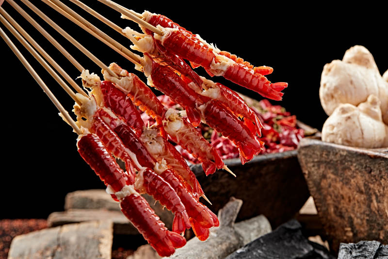 炭烤小龙虾尾图片