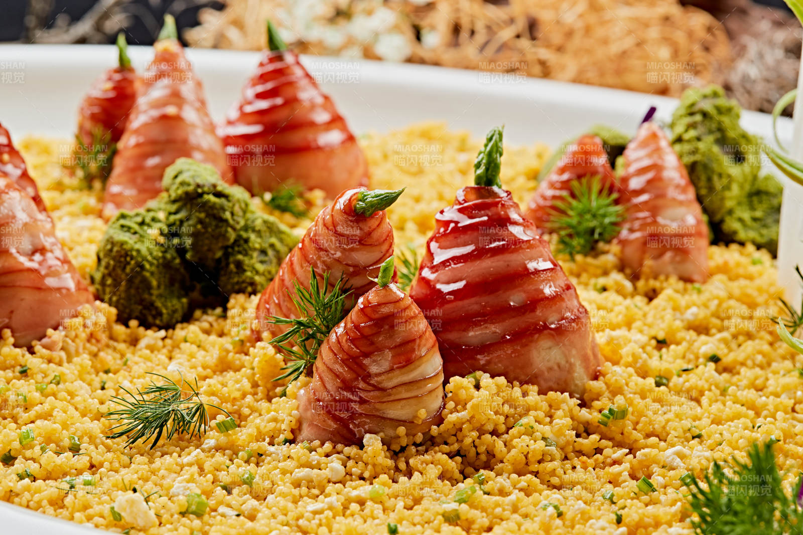 金米培根卷芦笋图片