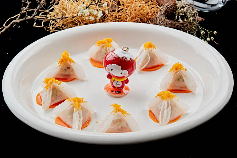 蟹籽蒸虾饺图片