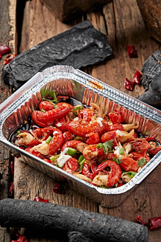 炭烤锡纸小龙虾尾图片