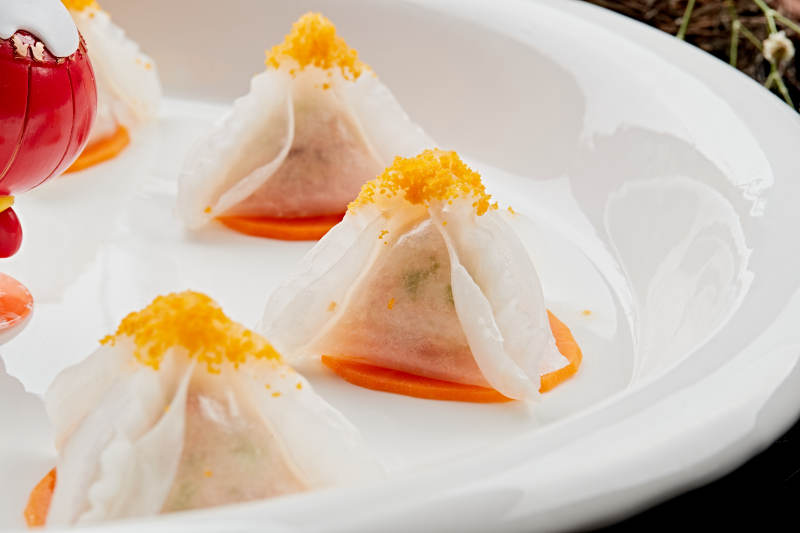 蟹籽蒸虾饺图片