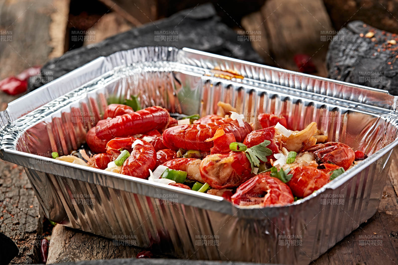 炭烤锡纸小龙虾尾图片