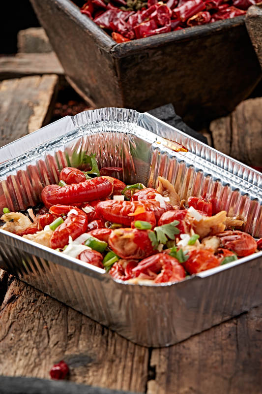 炭烤锡纸小龙虾尾图片