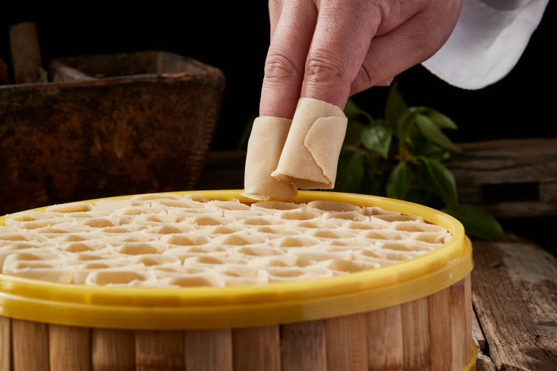 张家口坝上特色美食蒸莜面图片