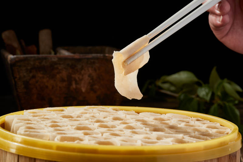 张家口坝上特色美食蒸莜面图片