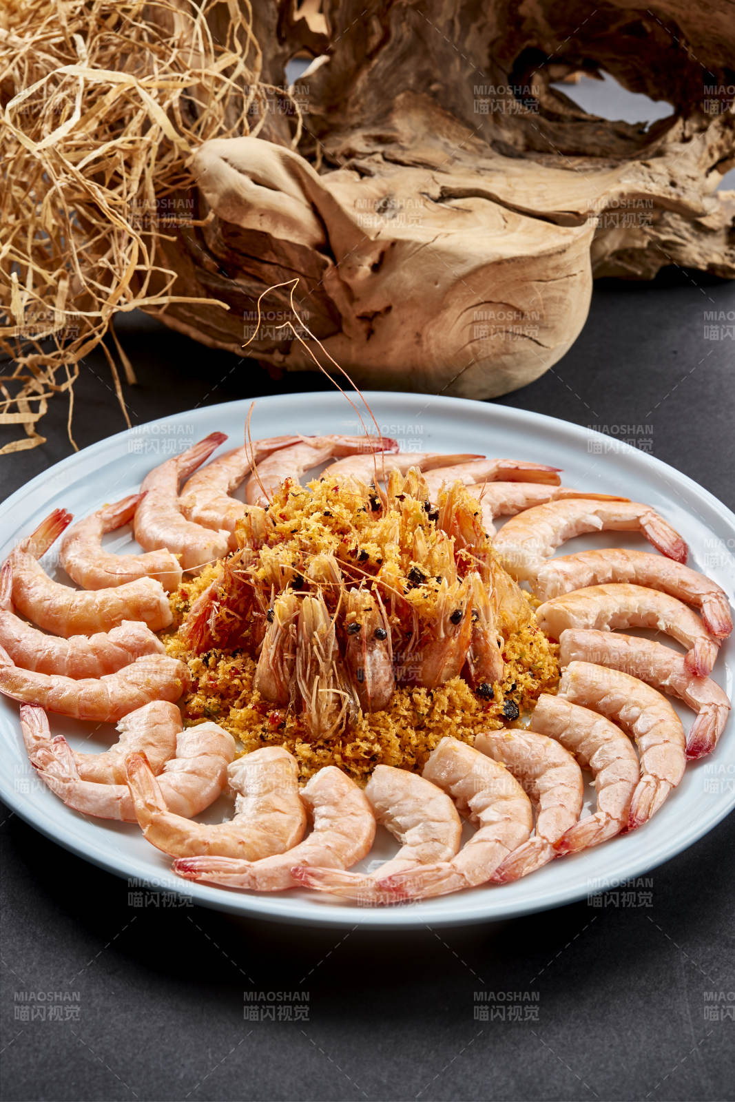 两吃深海大明虾香炸白灼图片