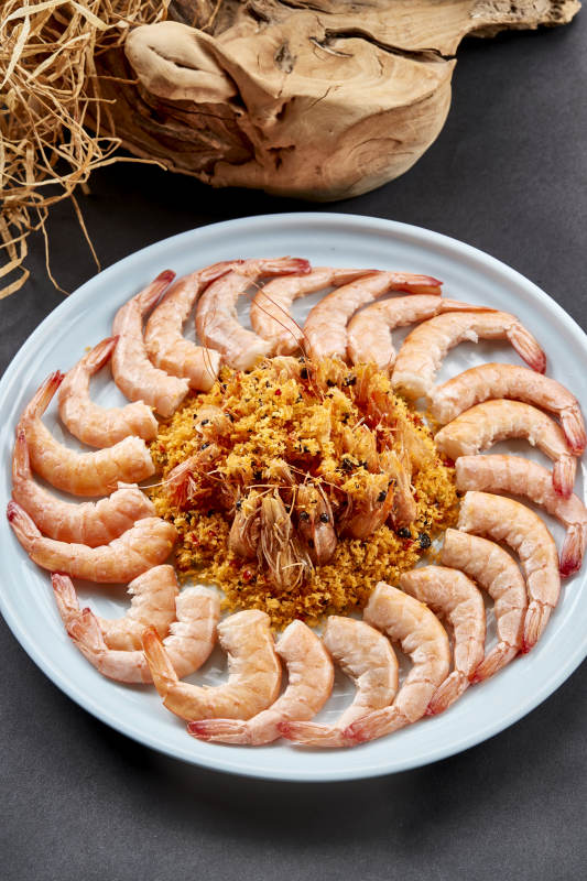 两吃深海大明虾香炸白灼图片