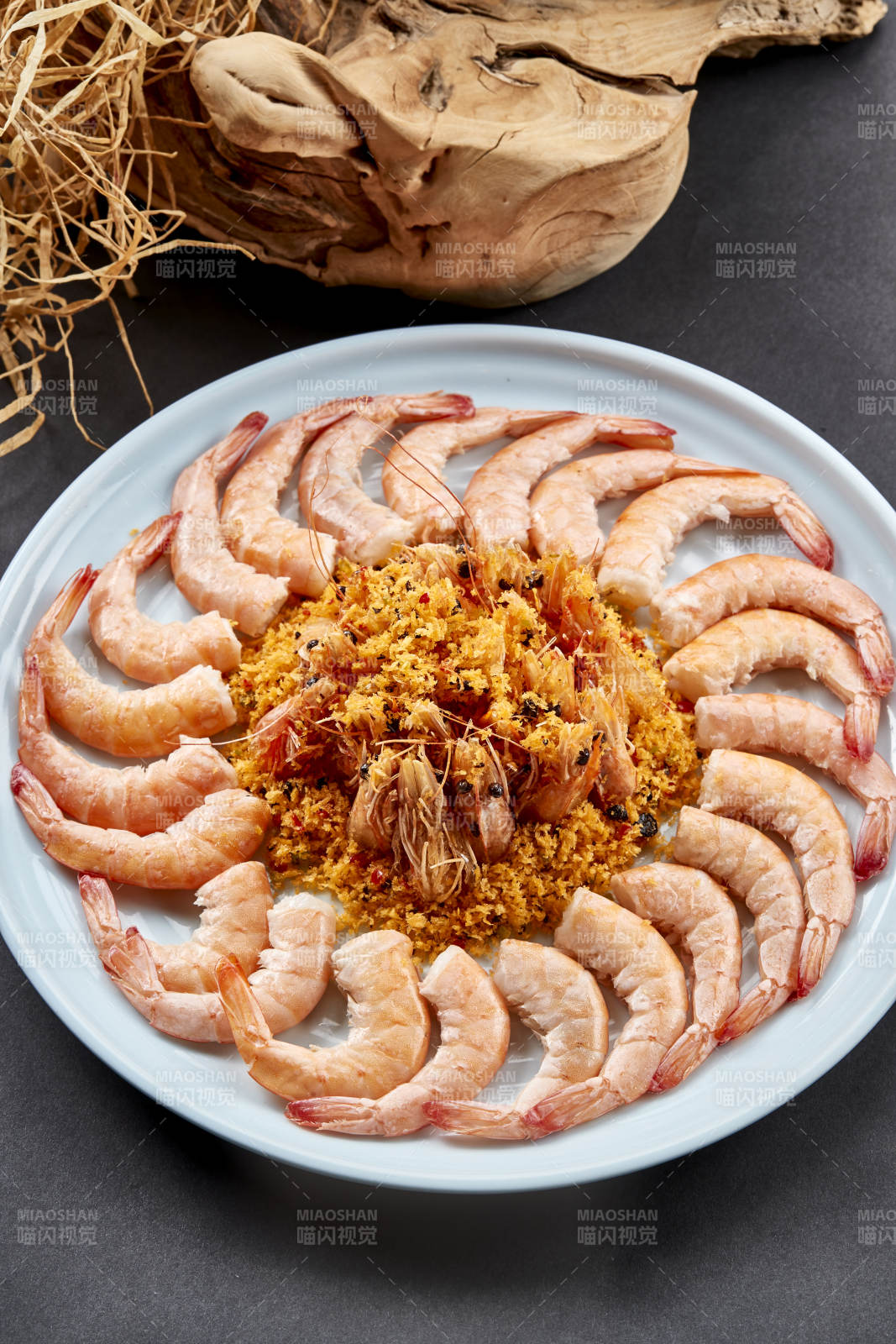 两吃深海大明虾香炸白灼图片