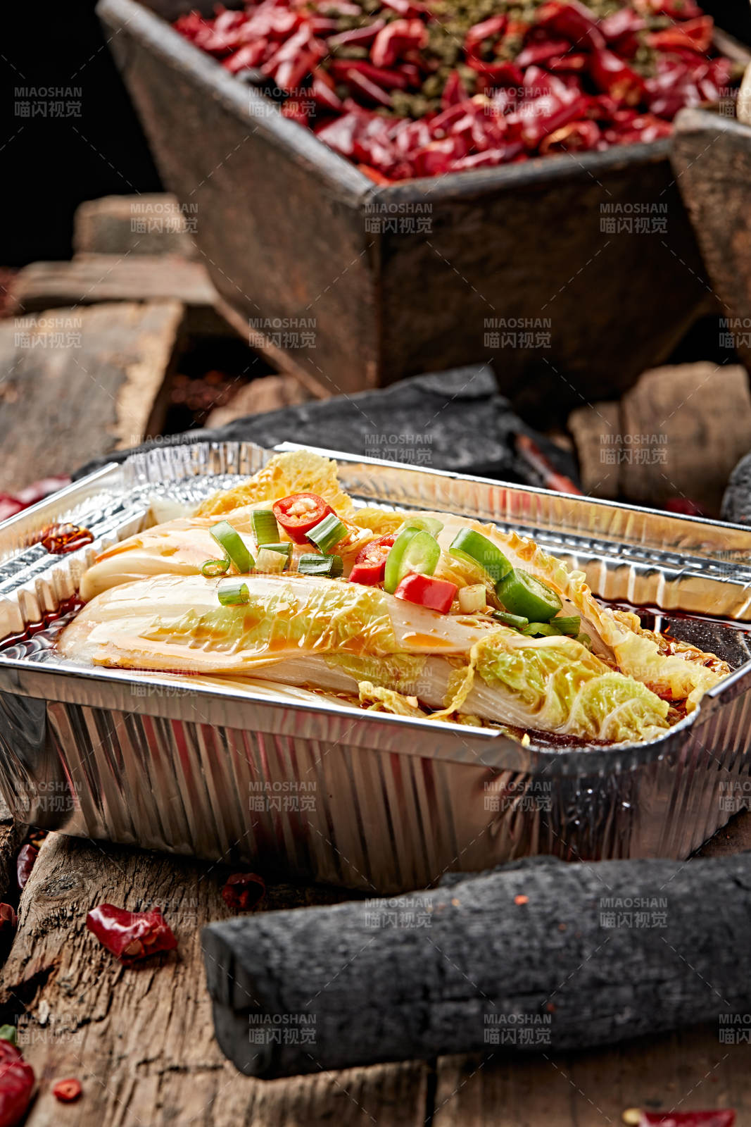 炭烤蒜蓉酱油锡纸娃娃菜图片