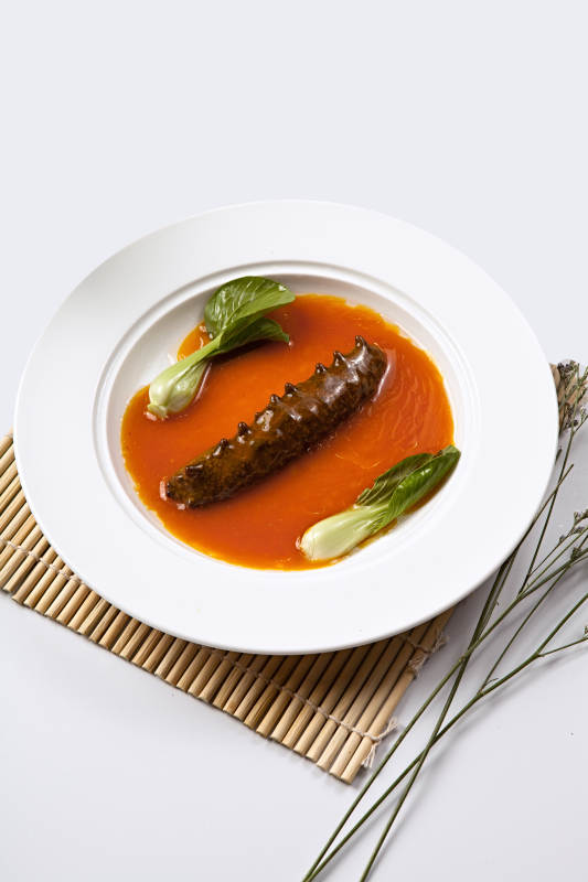 鲍鱼汁扣辽参图片