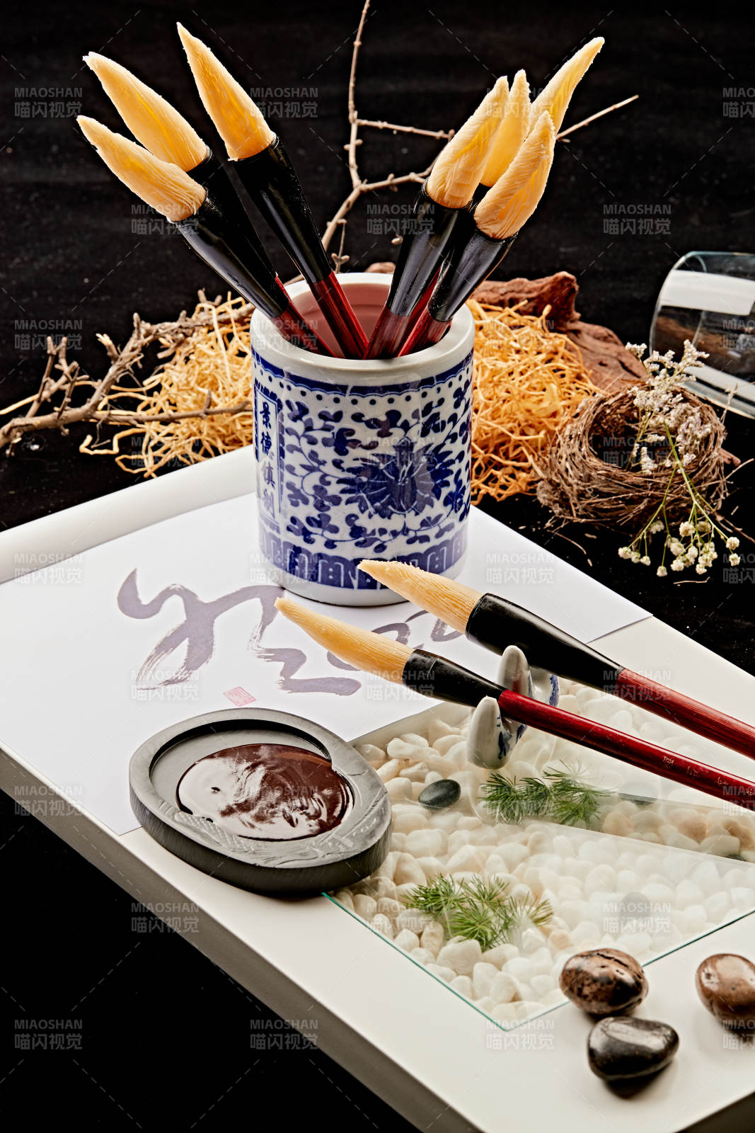 充满文化韵味的创意美食毛笔酥图片