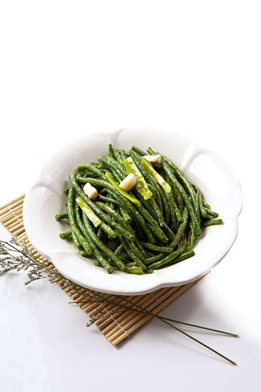 蒜香焯豇豆图片