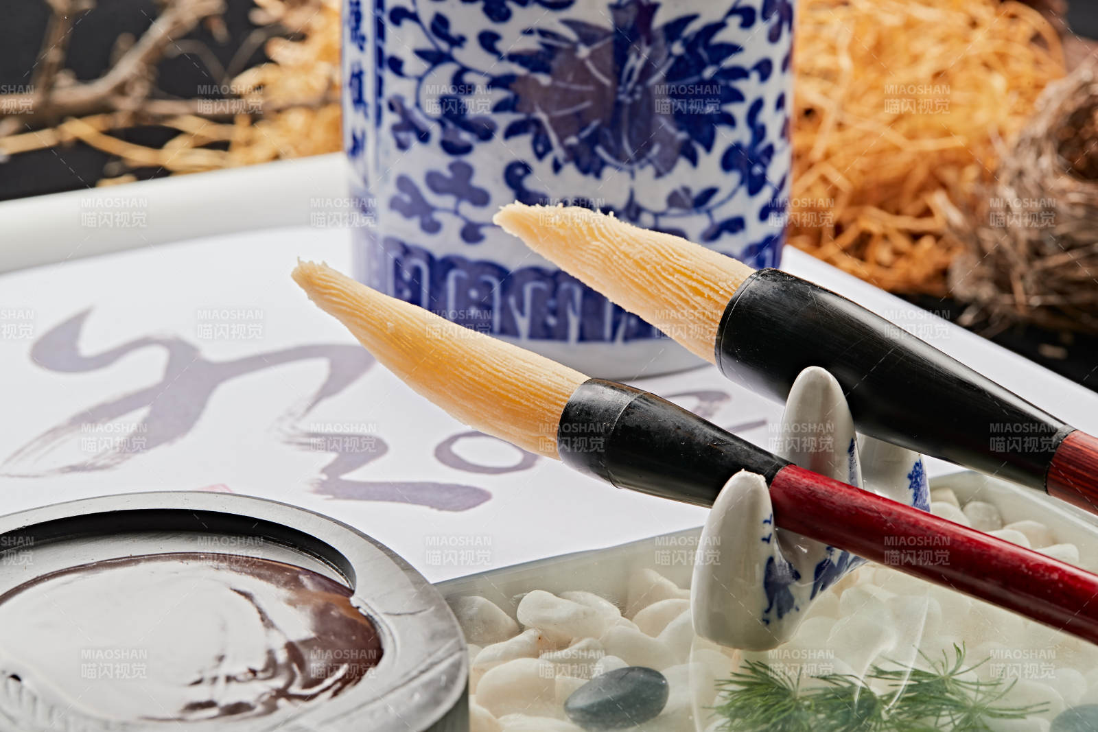 充满文化韵味的创意美食毛笔酥图片