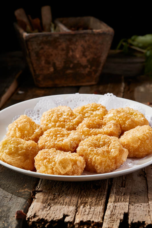 张垣坝上油炸黄糕图片