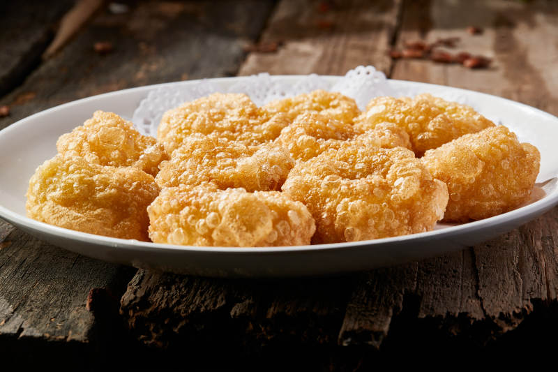 张垣坝上油炸黄糕图片