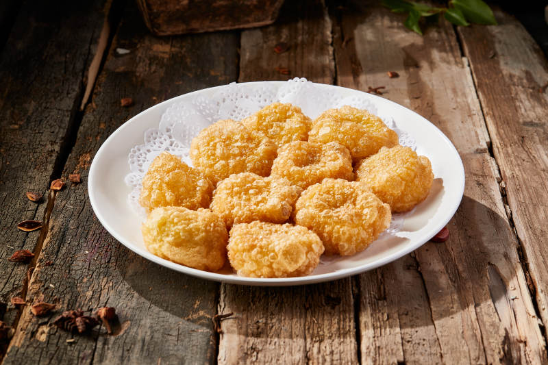 张垣坝上油炸黄糕图片