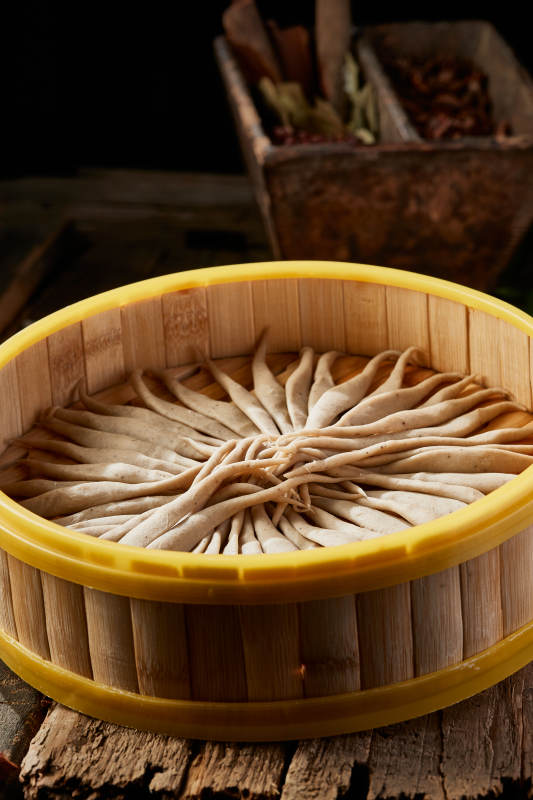 张家口坝上特色美食蒸莜面图片