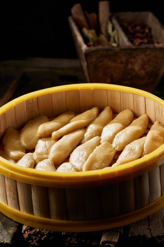 张家口坝上特色美食蒸莜面图片