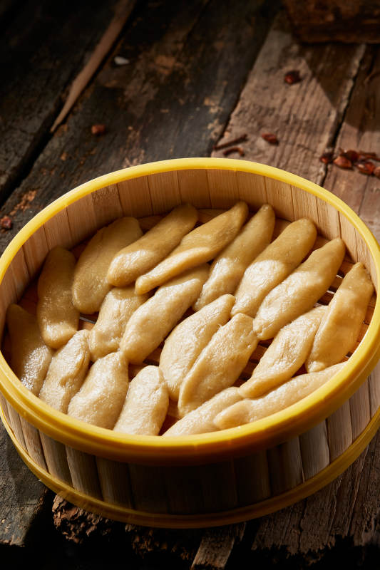 张家口坝上特色美食蒸莜面图片