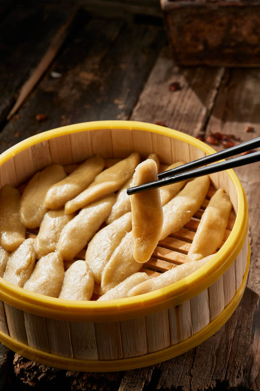 张家口坝上特色美食蒸莜面图片