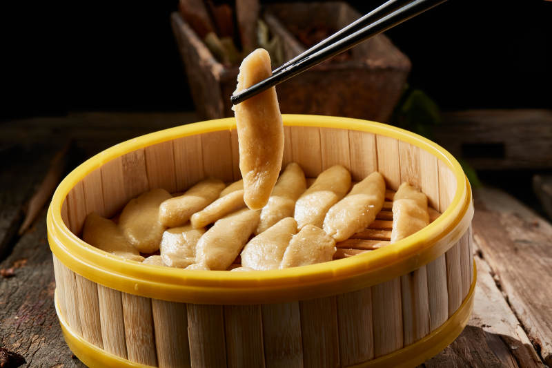 张家口坝上特色美食蒸莜面图片