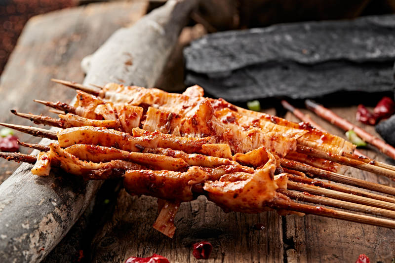 炭烤羊板筋图片