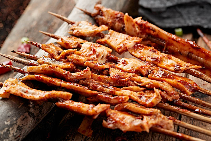 炭烤羊板筋图片