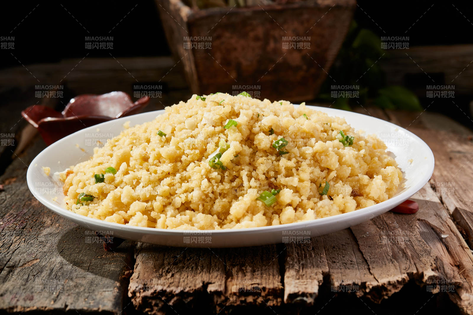 地方特色美食莜面炒傀儡图片