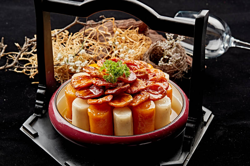 糖水山药红薯焗杏干图片