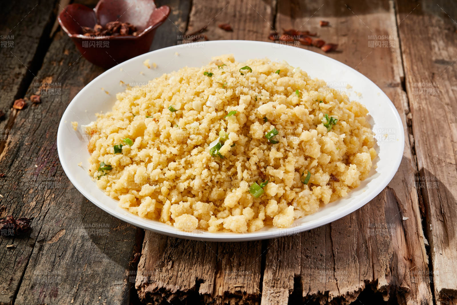 地方特色美食莜面炒傀儡图片