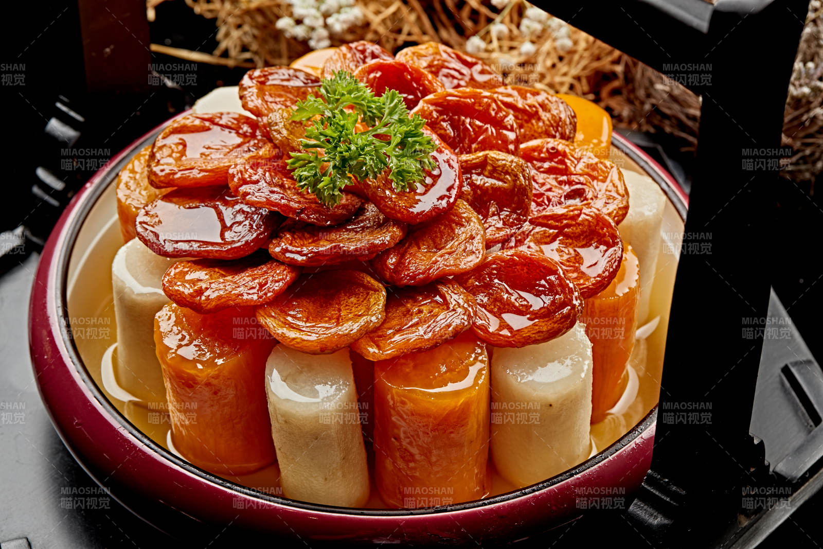 糖水山药红薯焗杏干图片