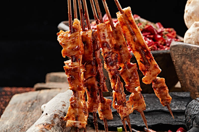炭烤羊板筋图片