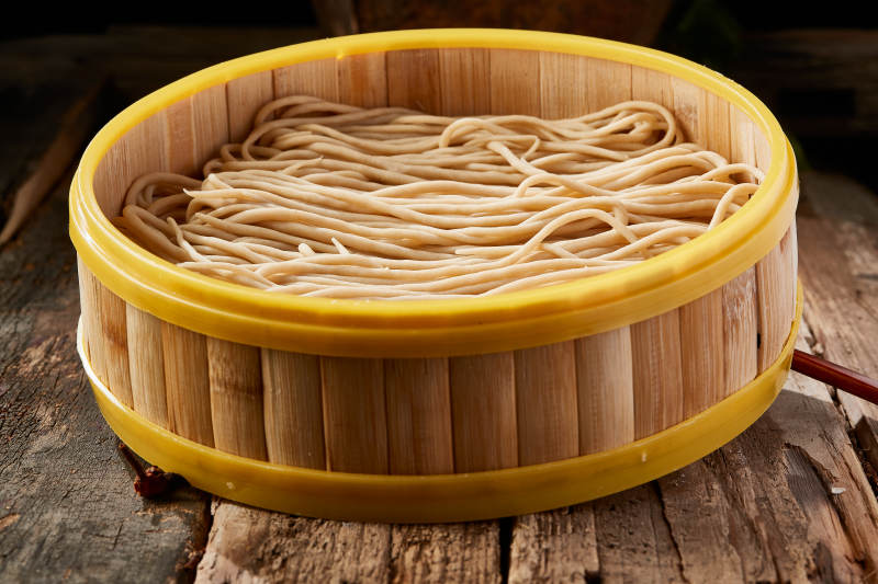 张家口坝上特色美食蒸莜面图片