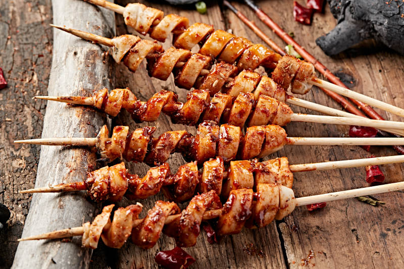 炭烤大面筋图片