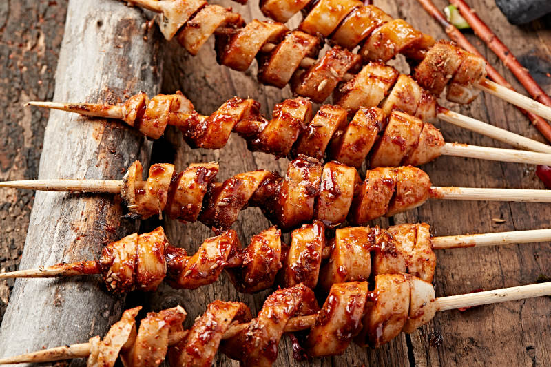 炭烤大面筋图片